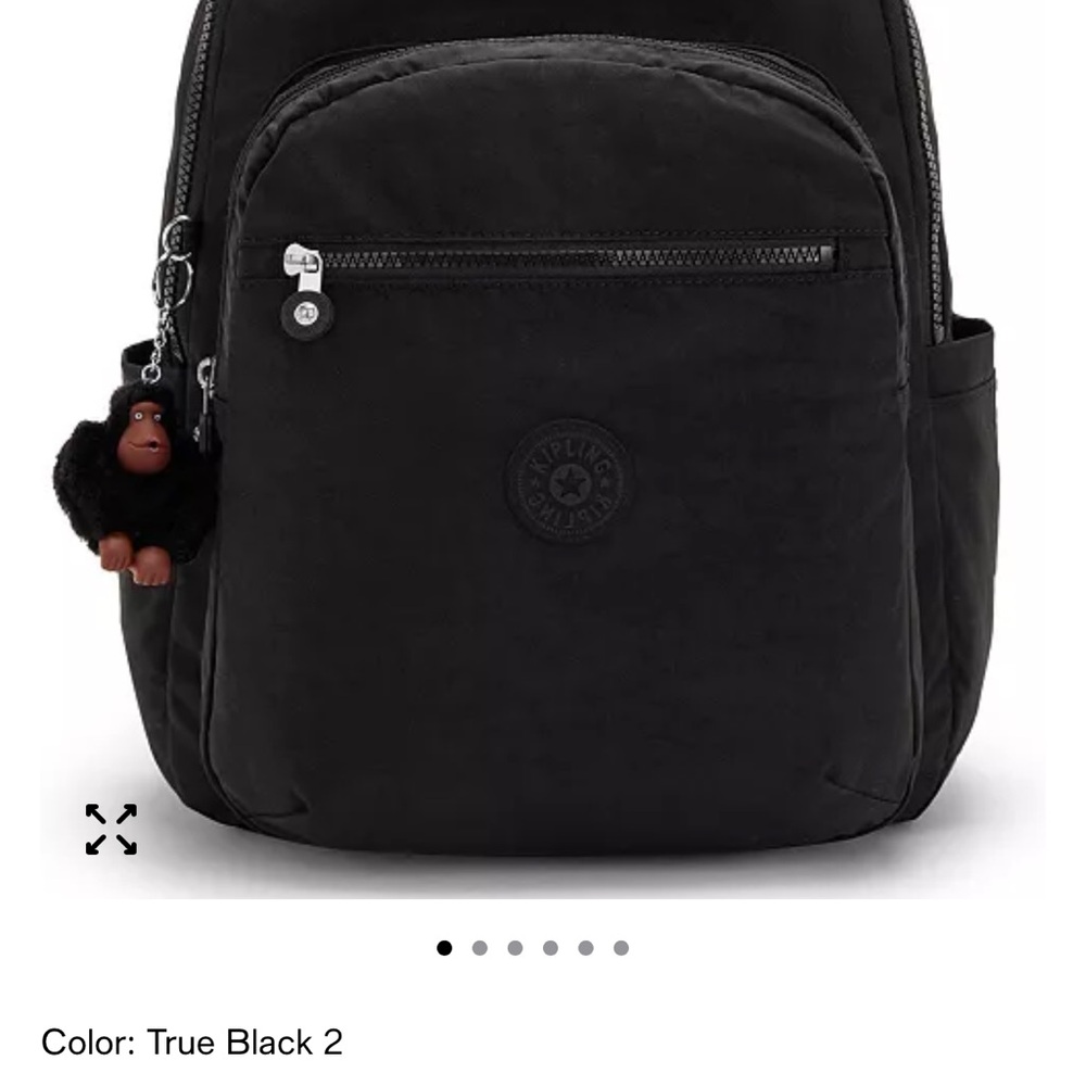 🆕 🎒 Kipling Backpack Black medium 🎒 - Picture 11 of 12